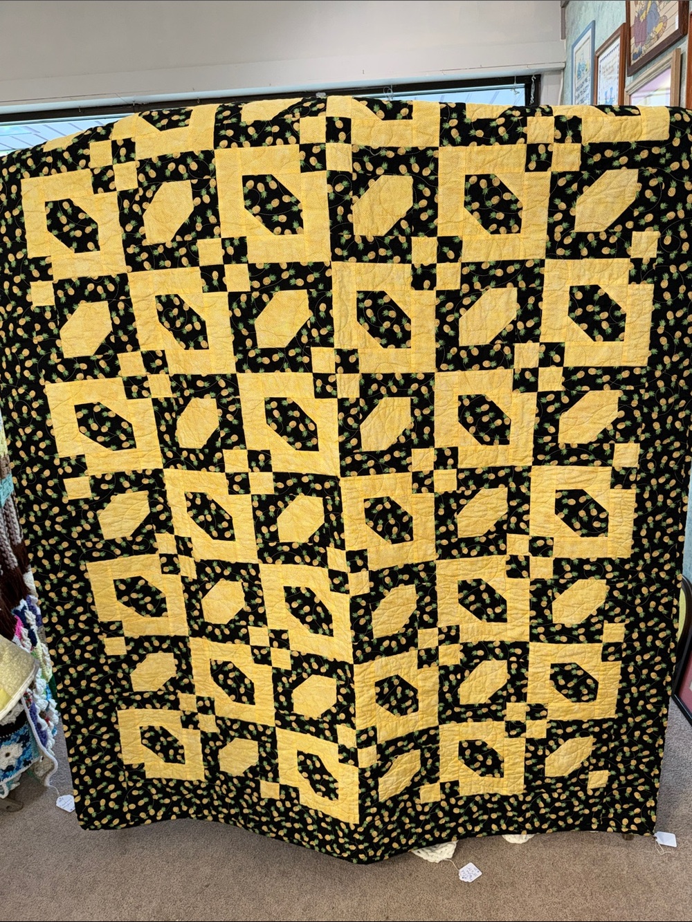 OOAK Handmade Quilt Throw MCM Cottagecore Rustic Rural